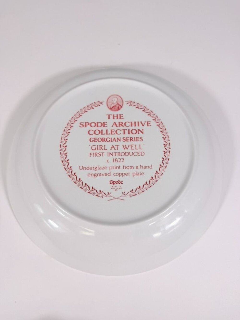 Pasta Serving Bowl Spode Archive Collection Georgian Series England Girl At Well - Picture 8 of 16